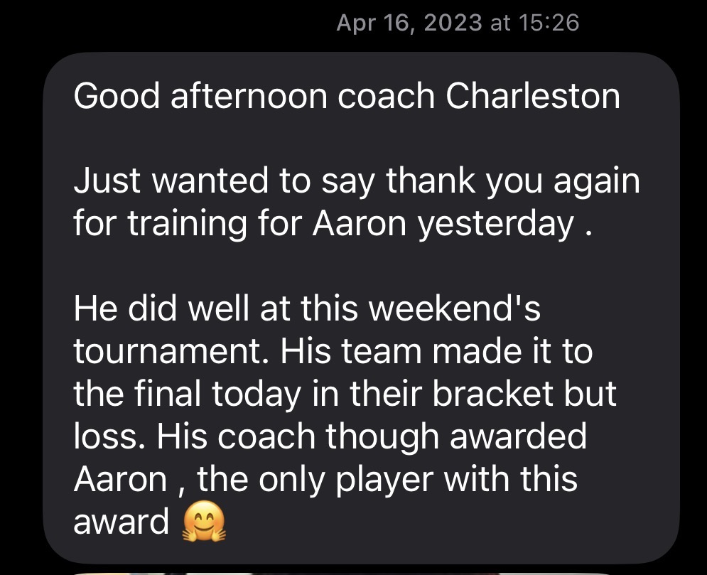 Message from Aaron's Mom